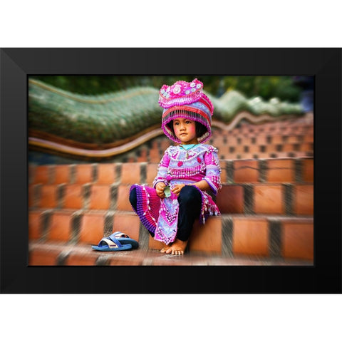 Thai Girl Thailand - 200 Black Modern Wood Framed Art Print by Heine, Ben