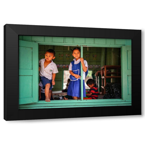 Thailand - 172 Black Modern Wood Framed Art Print with Double Matting by Heine, Ben