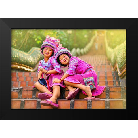 Thailand - 205 Black Modern Wood Framed Art Print by Heine, Ben