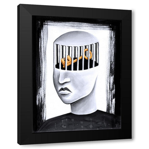 The Key to Your Soul Black Modern Wood Framed Art Print with Double Matting by Heine, Ben