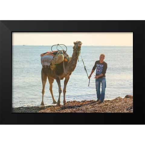 Tunisia 45 Black Modern Wood Framed Art Print by Heine, Ben