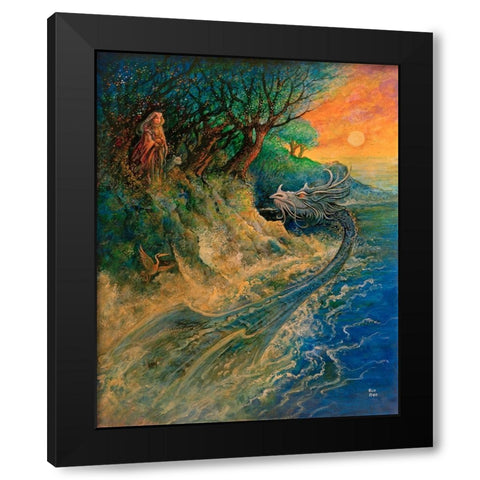 18 Black Modern Wood Framed Art Print with Double Matting by Bell, Bill