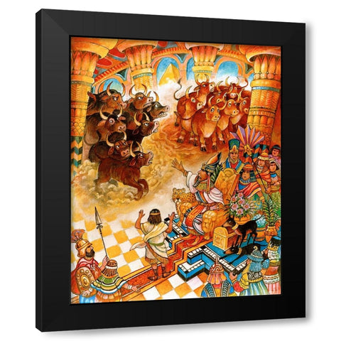 30 Black Modern Wood Framed Art Print with Double Matting by Bell, Bill