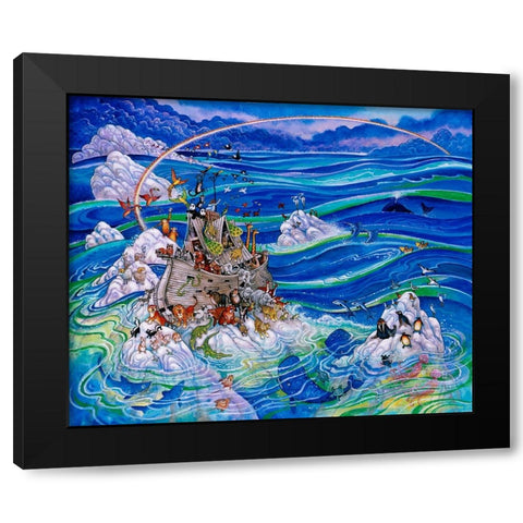 Noahs Triumph Black Modern Wood Framed Art Print by Bell, Bill