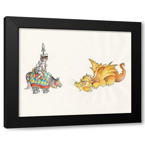 21A - Medival Black Modern Wood Framed Art Print with Double Matting by Bell, Bill