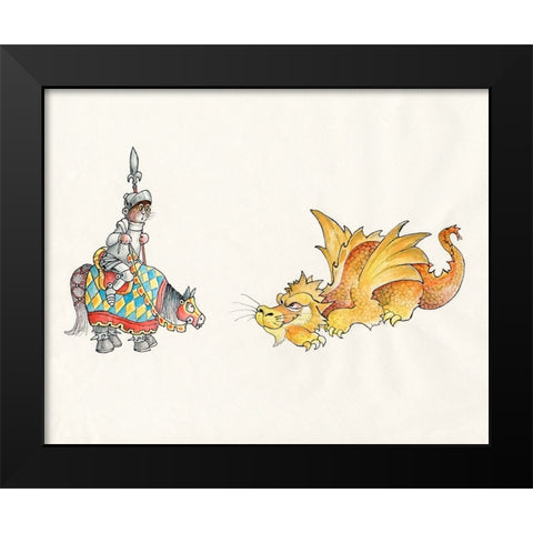 21A - Medival Black Modern Wood Framed Art Print by Bell, Bill
