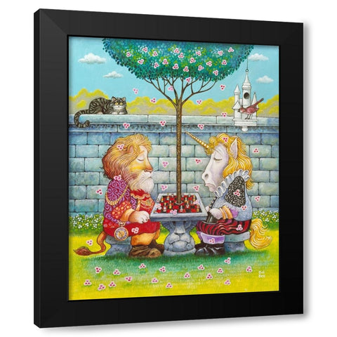 Bored Same Black Modern Wood Framed Art Print by Bell, Bill