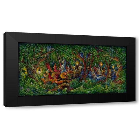 The Dragon Hunters Black Modern Wood Framed Art Print with Double Matting by Bell, Bill