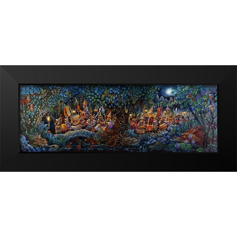 In Search Of Dragons (Chinois) Black Modern Wood Framed Art Print by Bell, Bill