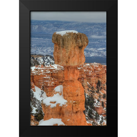 A Pillar Of Strength Black Modern Wood Framed Art Print by Sherrell, Bill