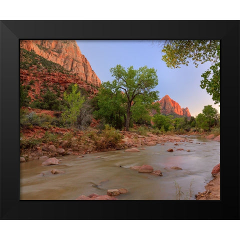 Banking On Beauty Black Modern Wood Framed Art Print by Sherrell, Bill