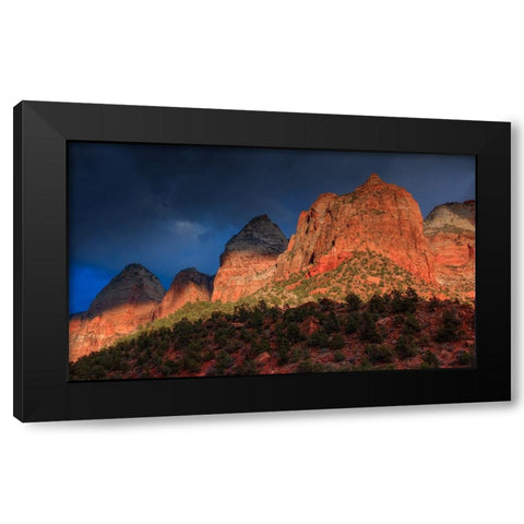Sunlit Sliver Black Modern Wood Framed Art Print by Sherrell, Bill