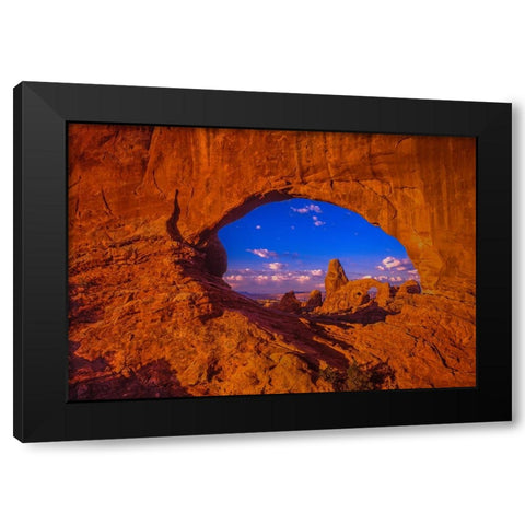 Windows To The Past Black Modern Wood Framed Art Print by Sherrell, Bill