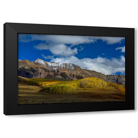 A Colorado Autumn Black Modern Wood Framed Art Print with Double Matting by Sherrell, Bill