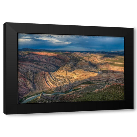 Dinosaur National Monument-Colorado Black Modern Wood Framed Art Print with Double Matting by Sherrell, Bill