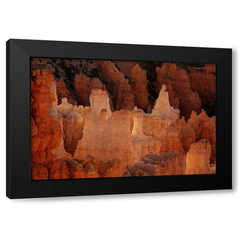 Illumination Castle Black Modern Wood Framed Art Print with Double Matting by Sherrell, Bill
