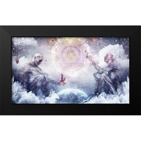 Awake In A Silver Land Black Modern Wood Framed Art Print by Gray, Cameron