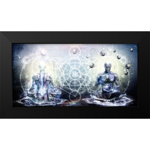 Experience So Lucid-Discovery So Clear Black Modern Wood Framed Art Print by Gray, Cameron