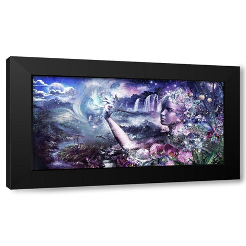The Painter Black Modern Wood Framed Art Print with Double Matting by Gray, Cameron
