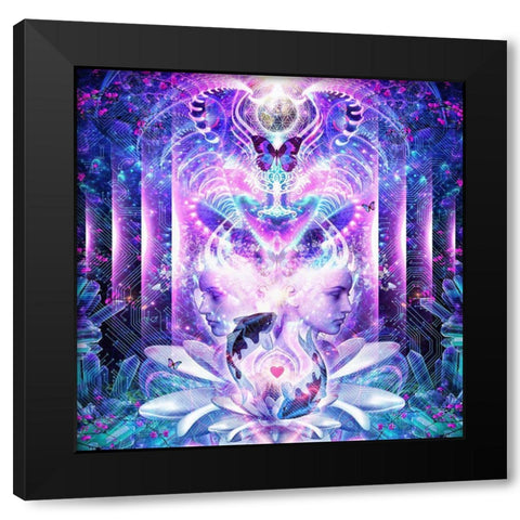 Quest For Mindfulness Black Modern Wood Framed Art Print by Gray, Cameron