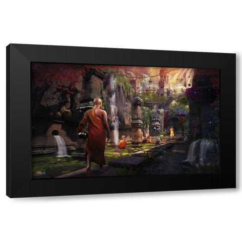 Hidden Sanctuary Black Modern Wood Framed Art Print by Gray, Cameron
