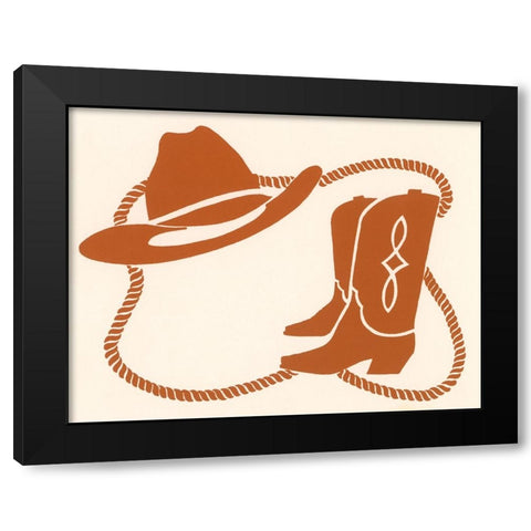 Ca143 Black Modern Wood Framed Art Print with Double Matting by Crockett Collection