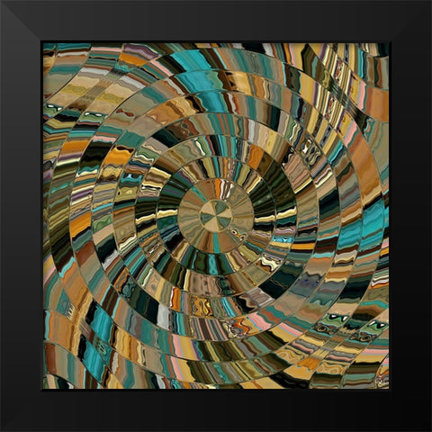 Ari-Zodiac Black Modern Wood Framed Art Print by Manlove, David