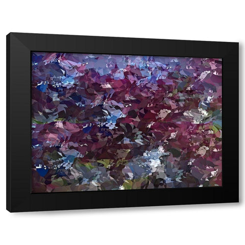 Its Lilac Black Modern Wood Framed Art Print by Manlove, David