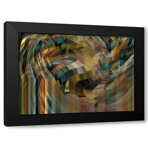Mushrooms Forever Black Modern Wood Framed Art Print by Manlove, David