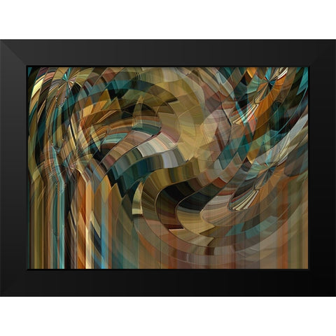 Mushrooms Forever Black Modern Wood Framed Art Print by Manlove, David