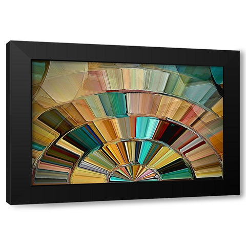 Southwestern Sunrise Black Modern Wood Framed Art Print with Double Matting by Manlove, David