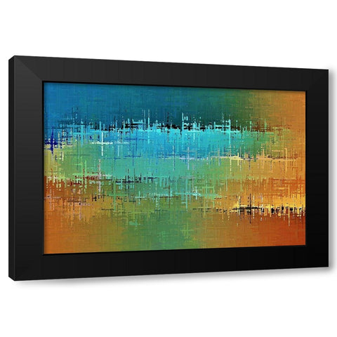 Painted Desert Black Modern Wood Framed Art Print by Manlove, David