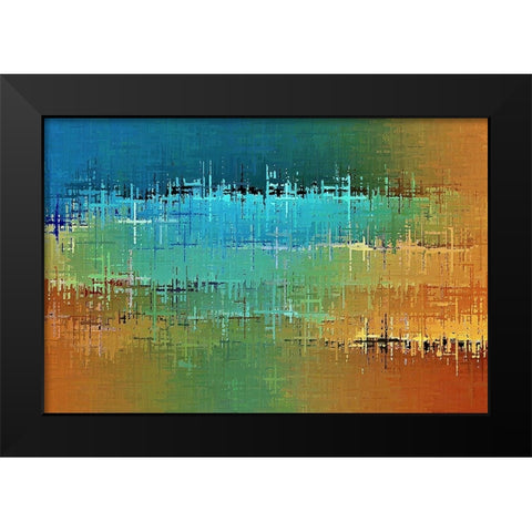 Painted Desert Black Modern Wood Framed Art Print by Manlove, David