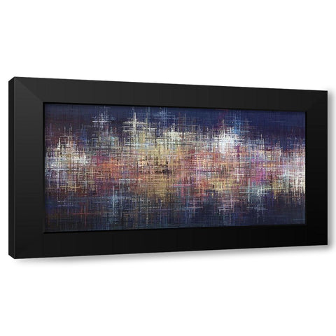 Pastel Crosses Black Modern Wood Framed Art Print by Manlove, David