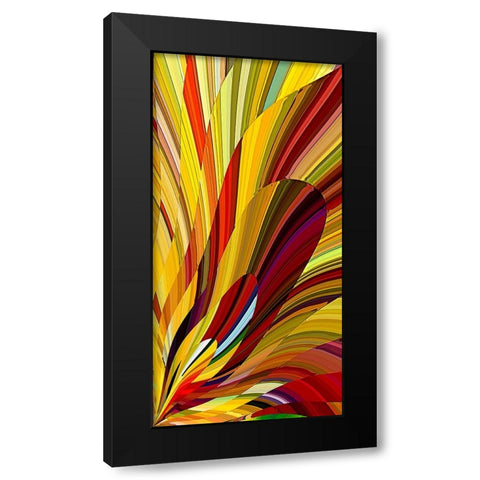 Candle Flame Black Modern Wood Framed Art Print with Double Matting by Manlove, David