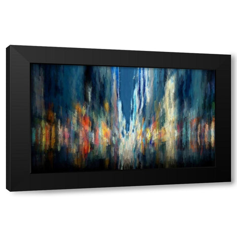 Downtown7 Black Modern Wood Framed Art Print by Manlove, David