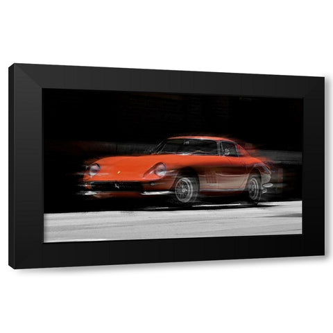 Ferrari 275 GTB Black Modern Wood Framed Art Print by Manlove, David