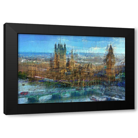 Westminster A Black Modern Wood Framed Art Print with Double Matting by Manlove, David
