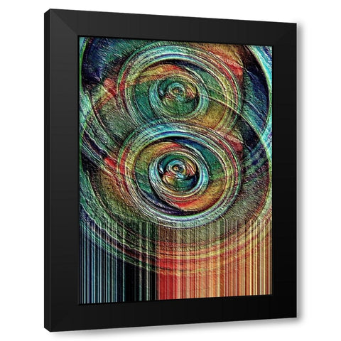 Oil and Water 2 Black Modern Wood Framed Art Print by Manlove, David