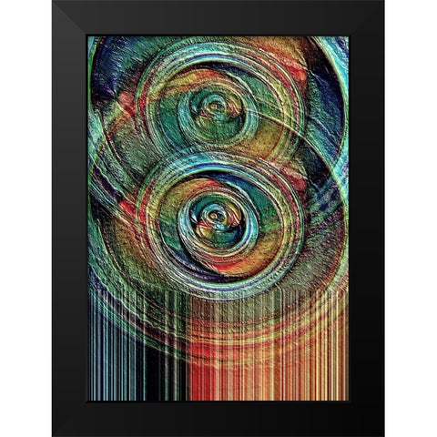 Oil and Water 2 Black Modern Wood Framed Art Print by Manlove, David