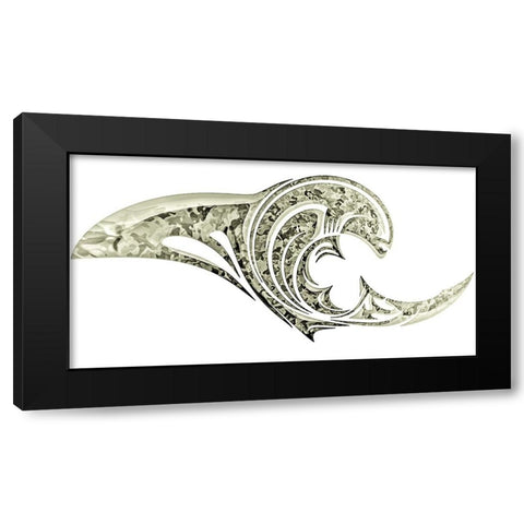 Alien Emergence Insignia Black Modern Wood Framed Art Print by Manlove, David