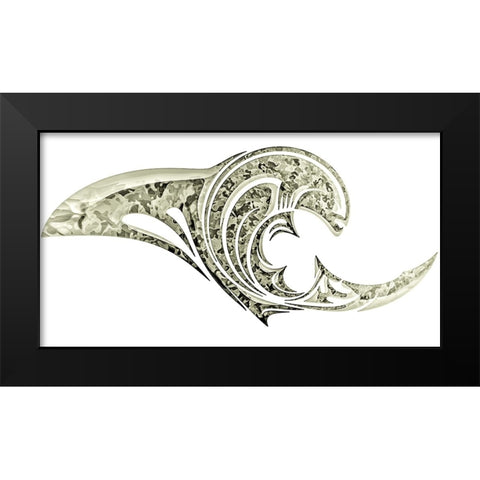 Alien Emergence Insignia Black Modern Wood Framed Art Print by Manlove, David