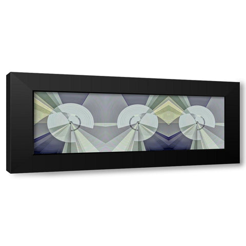 3 Tubes Black Modern Wood Framed Art Print with Double Matting by Manlove, David
