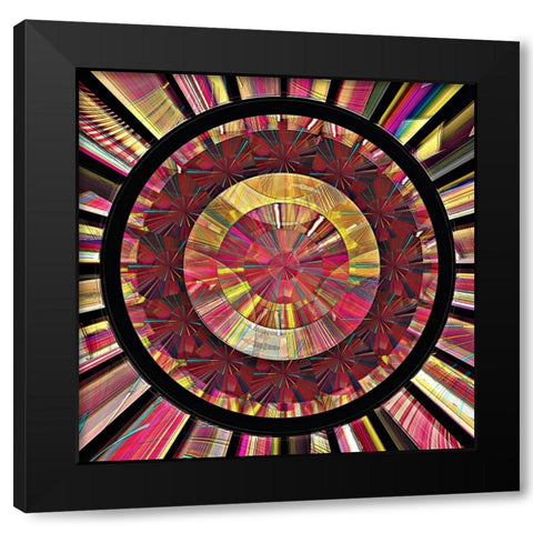 Pearl Electric Half-Hour Clock 2 Black Modern Wood Framed Art Print by Manlove, David