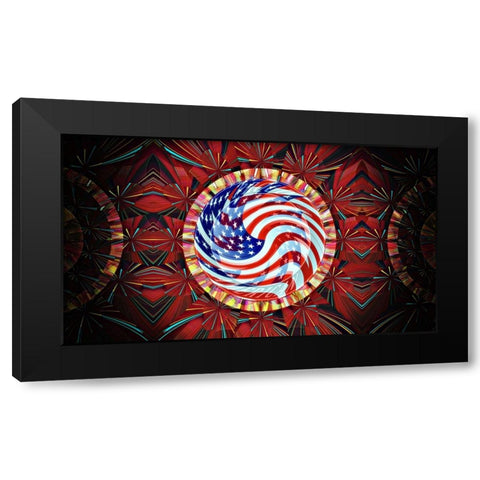 4th Works Black Modern Wood Framed Art Print by Manlove, David