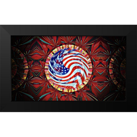 4th Works Black Modern Wood Framed Art Print by Manlove, David