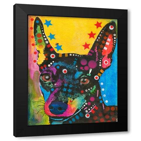 Portrait of a Pup Black Modern Wood Framed Art Print by Dean Russo Collection