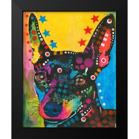 Portrait of a Pup Black Modern Wood Framed Art Print by Dean Russo Collection