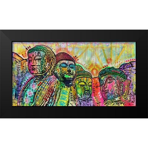 Mt Peacemore Black Modern Wood Framed Art Print by Dean Russo Collection
