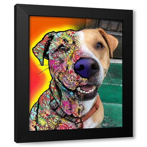 Dale Seaton_Dingo Black Modern Wood Framed Art Print by Dean Russo Collection